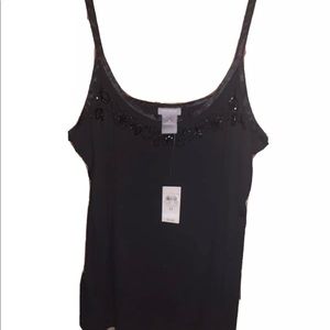Ann Taylor embroiled Black Cami